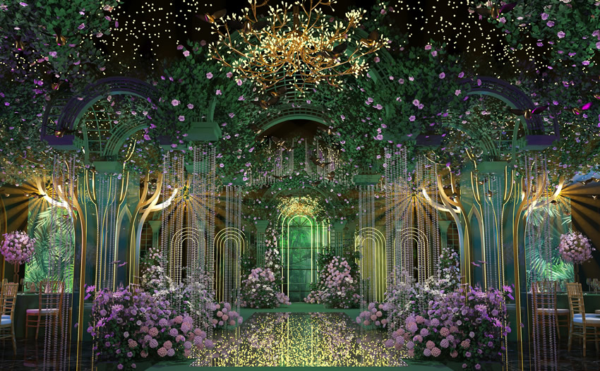 色达奇妙森林婚礼堂效果展示